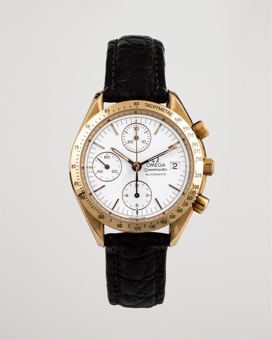 Men | Omega Pre-Owned Speedmaster Date 18K 3611.20.29 Steel White | Omega Pre-Owned | Speedmaster Date 18K 3611.20.29 Steel White