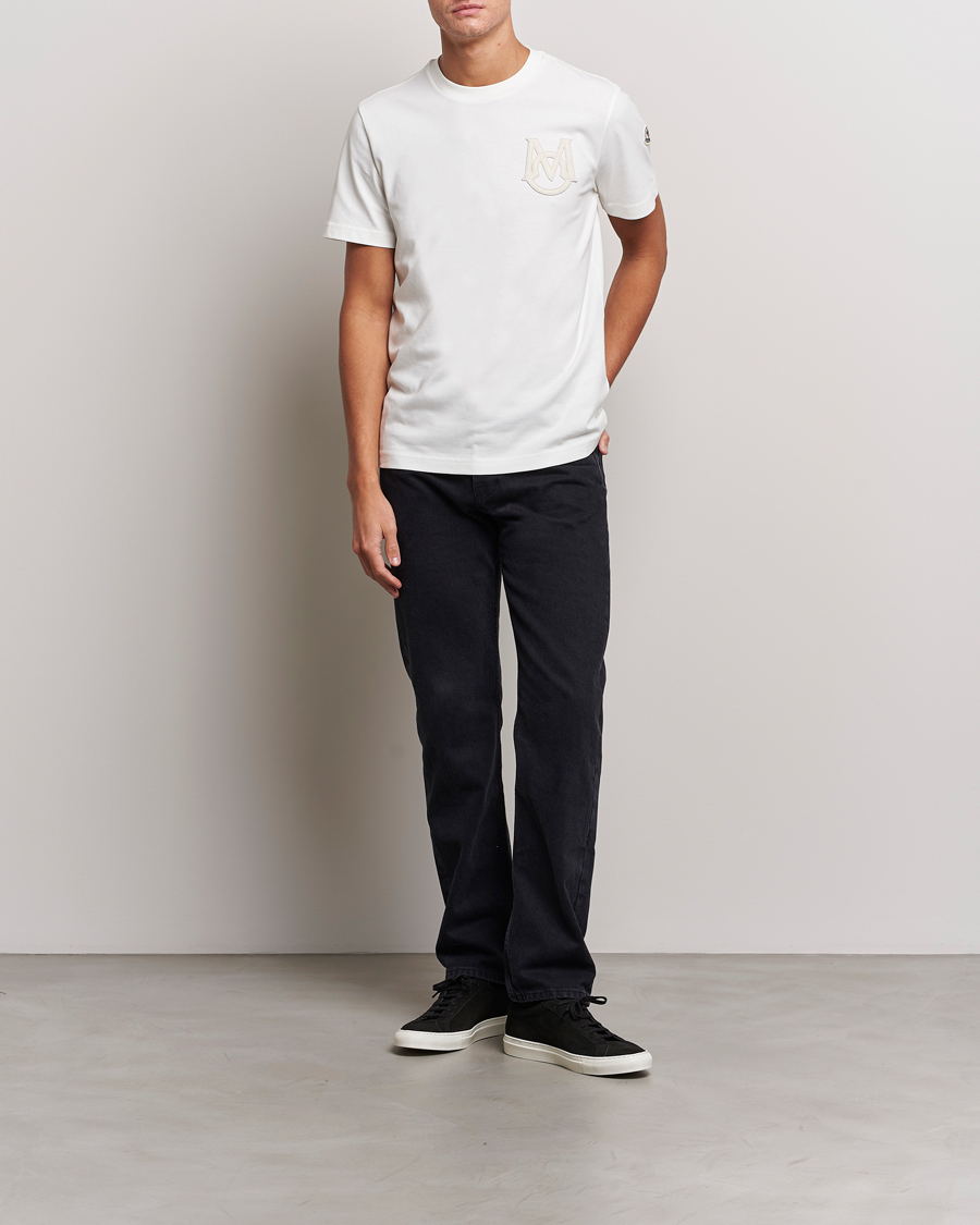 Men | T-Shirts | Moncler | Embossed Logo T-shirt White