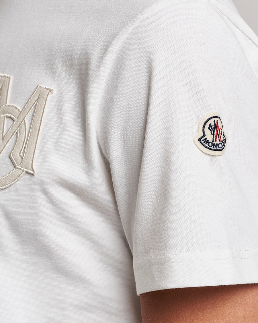 Men | T-Shirts | Moncler | Embossed Logo T-shirt White