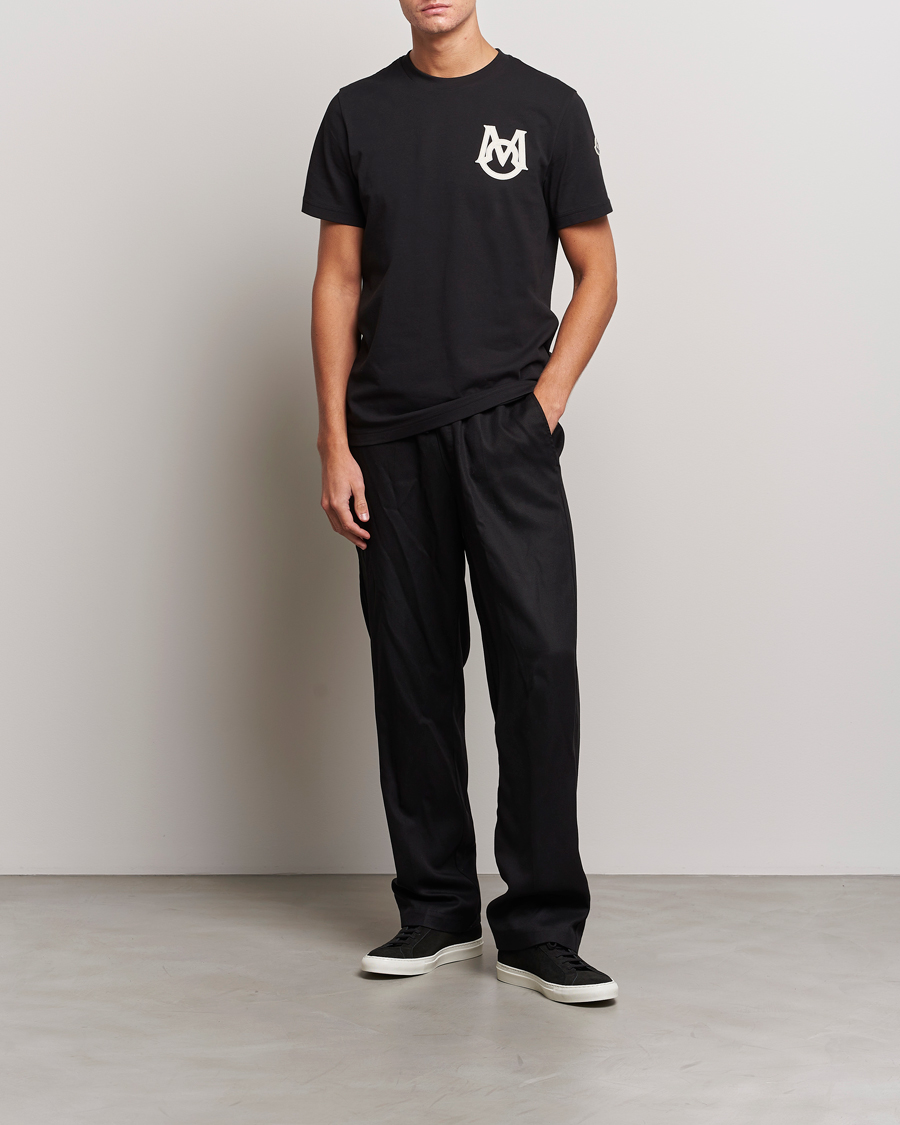 Men | T-Shirts | Moncler | Embossed Logo T-shirt Black