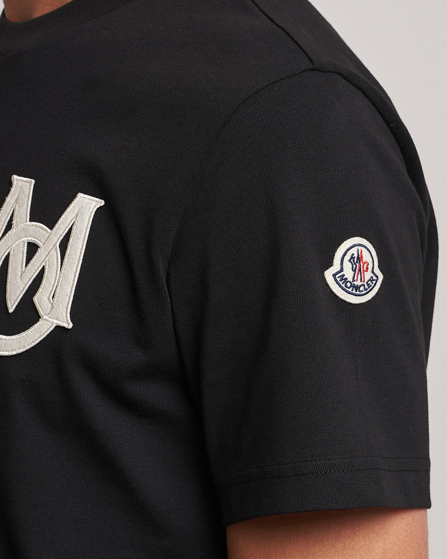Men | T-Shirts | Moncler | Embossed Logo T-shirt Black