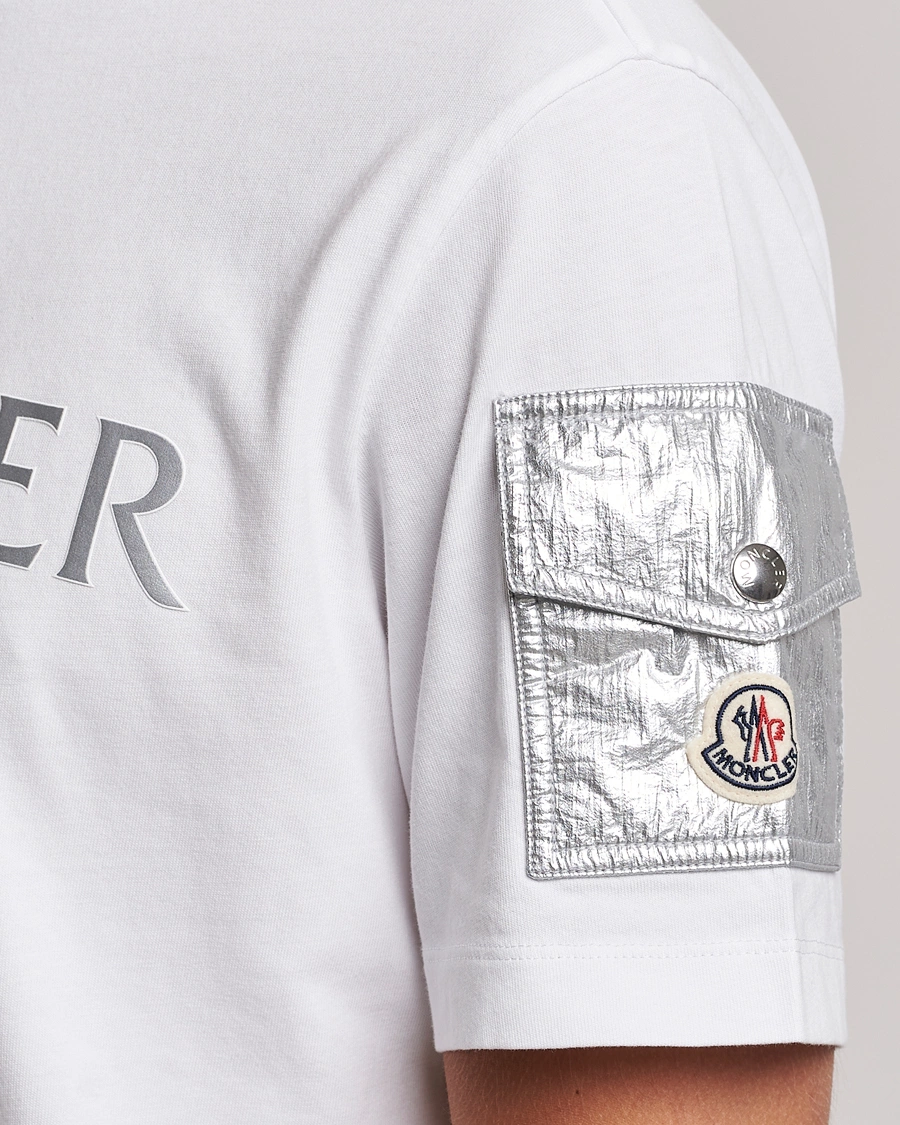 Men | T-Shirts | Moncler | Sleeve Pocket T-shirt White