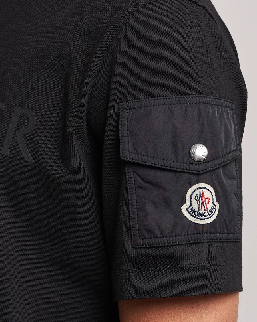 Men | T-Shirts | Moncler | Sleeve Pocket T-shirt Black