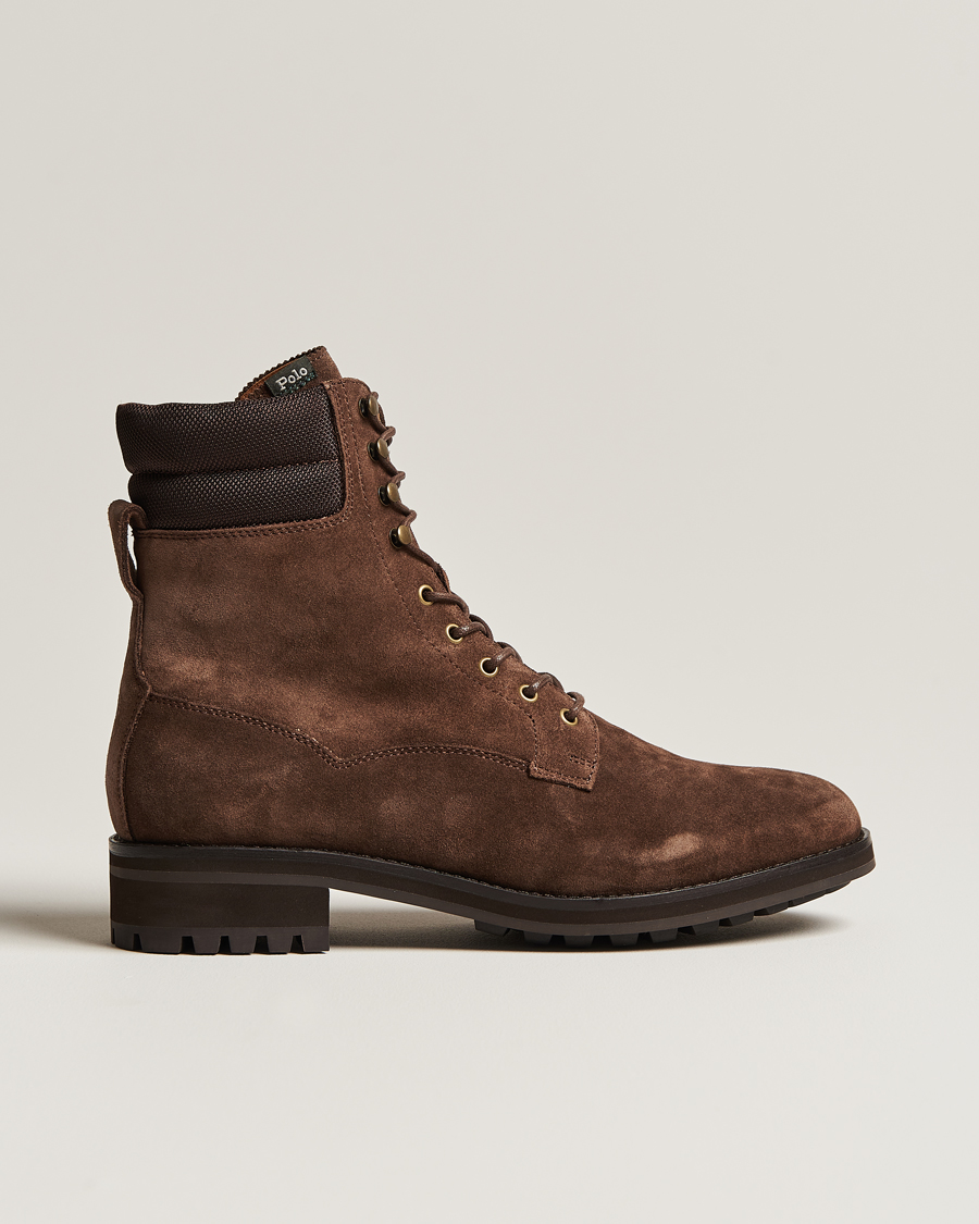 Men | Boots | Polo Ralph Lauren | Bryson Suede Boot Chocolate Brown