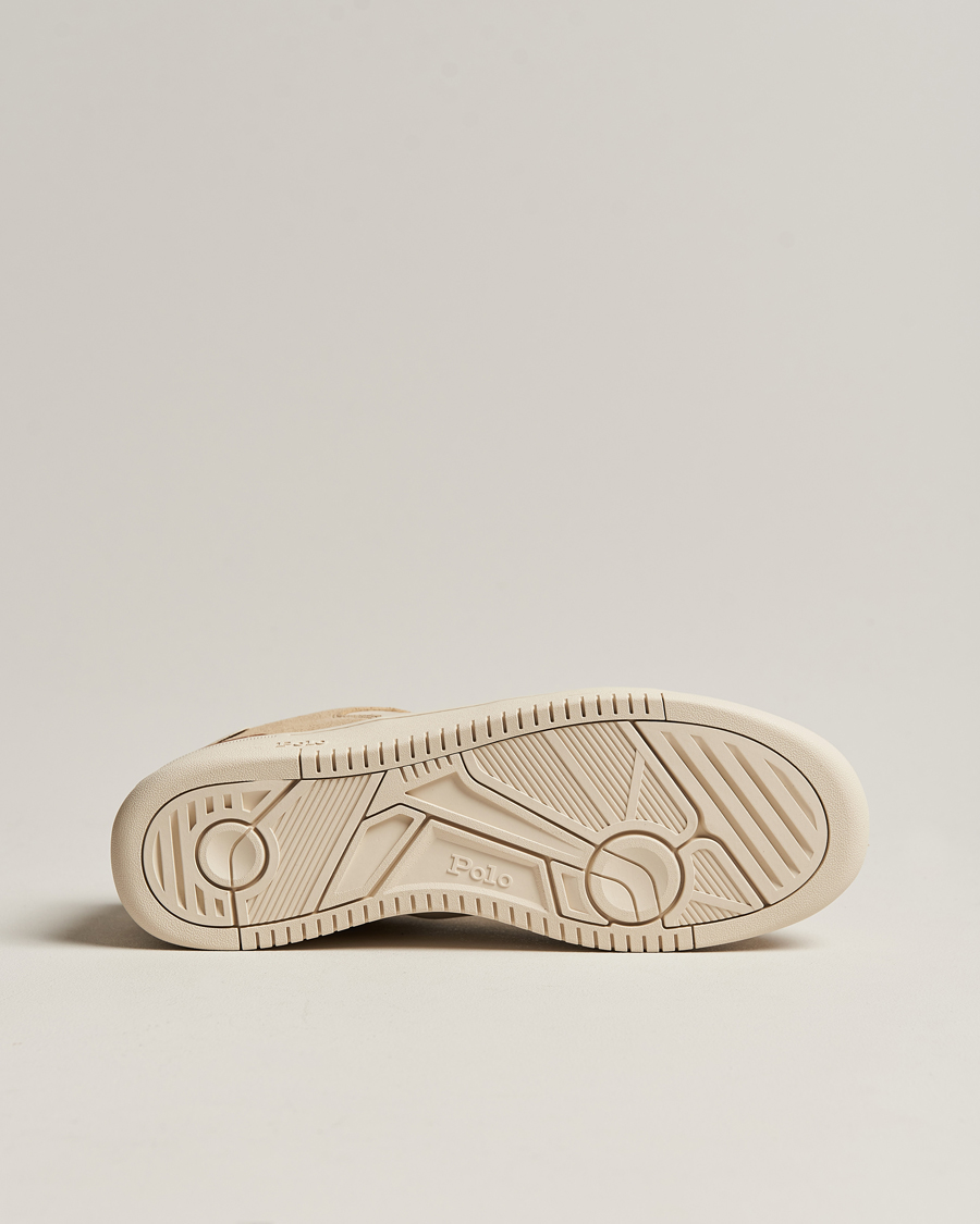 Men | Polo Ralph Lauren Masters Court Suede Sneaker Bone/Ecru | Polo Ralph Lauren | Masters Court Suede Sneaker Bone/Ecru
