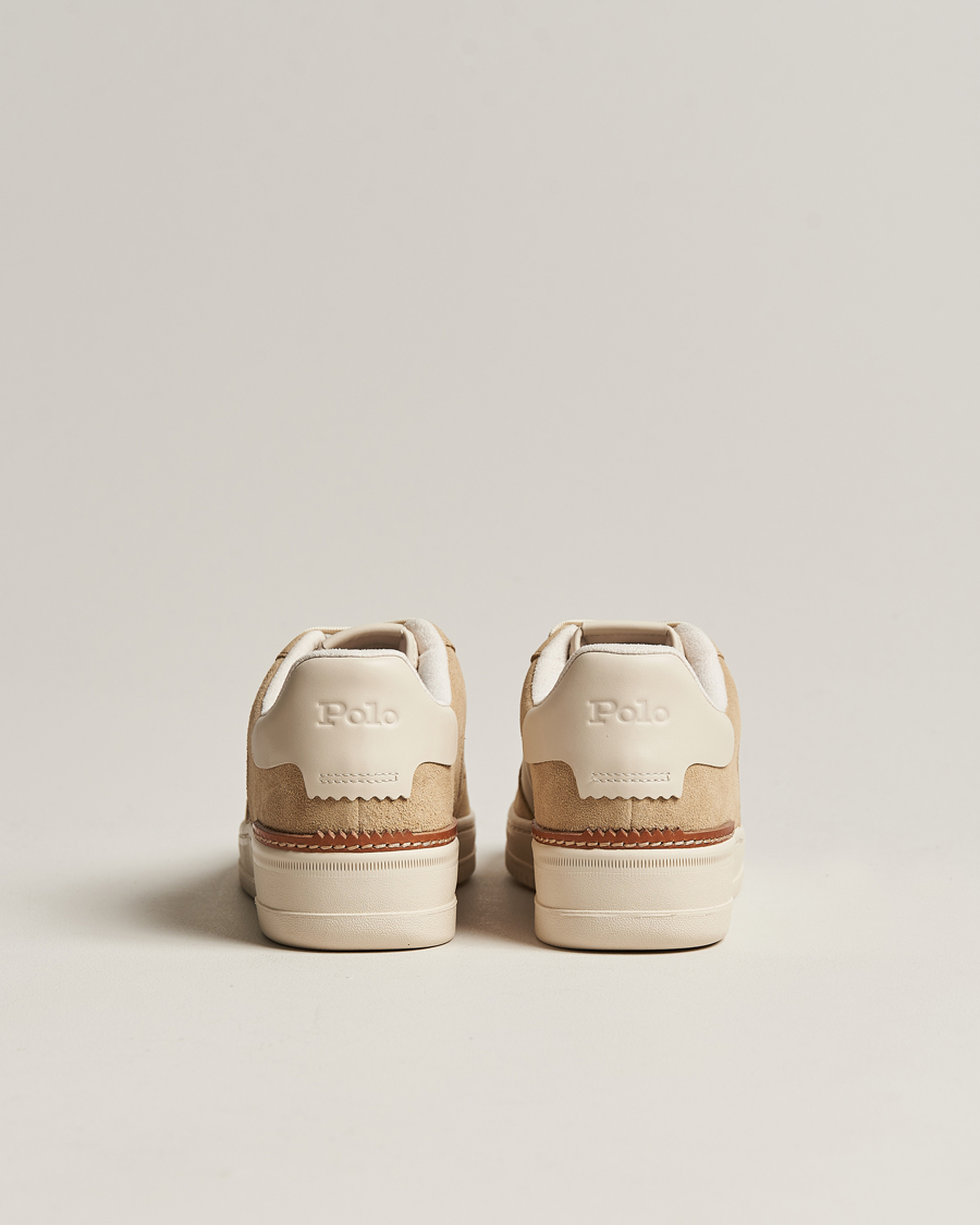 Men | Polo Ralph Lauren Masters Court Suede Sneaker Bone/Ecru | Polo Ralph Lauren | Masters Court Suede Sneaker Bone/Ecru