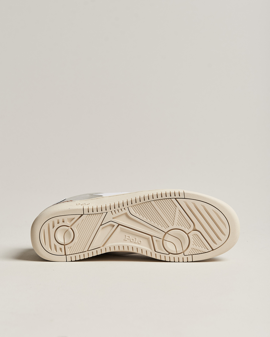 Men | Polo Ralph Lauren Masters Court Suede Sneaker Grey/White | Polo Ralph Lauren | Masters Court Suede Sneaker Grey/White