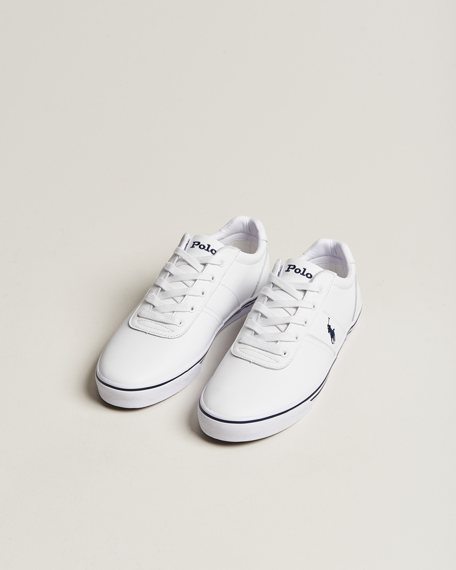 Men |  | Polo Ralph Lauren | Hanford Leather Sneaker Ceramic White