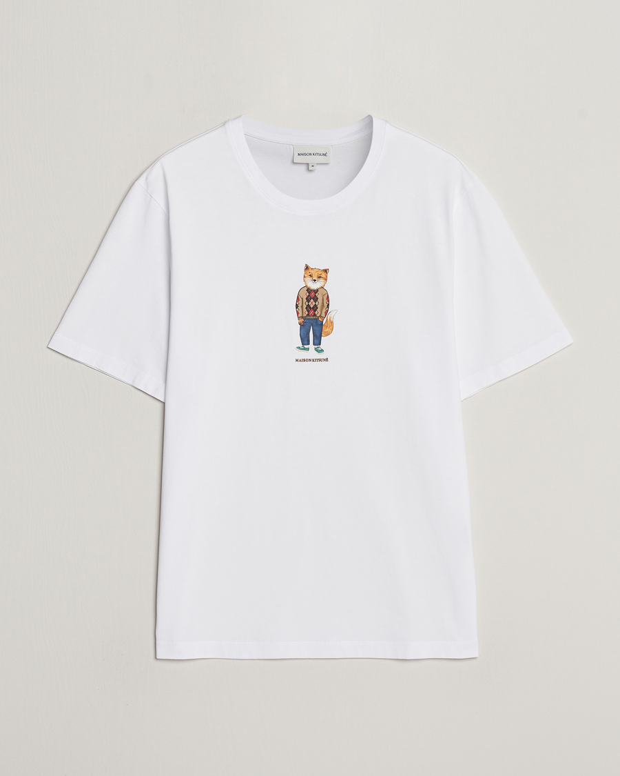 Men | T-Shirts | Maison Kitsuné | Dressed Fox T-Shirt White