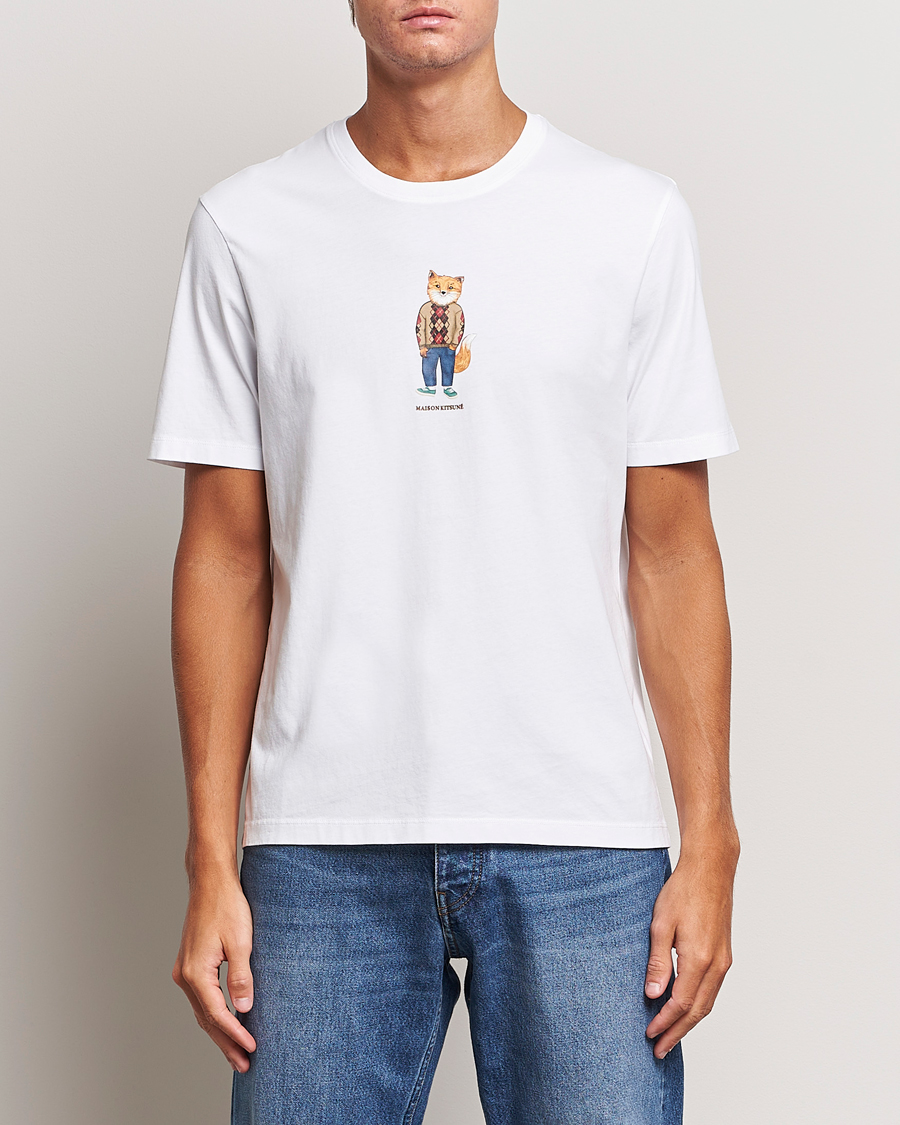 Men | T-Shirts | Maison Kitsuné | Dressed Fox T-Shirt White