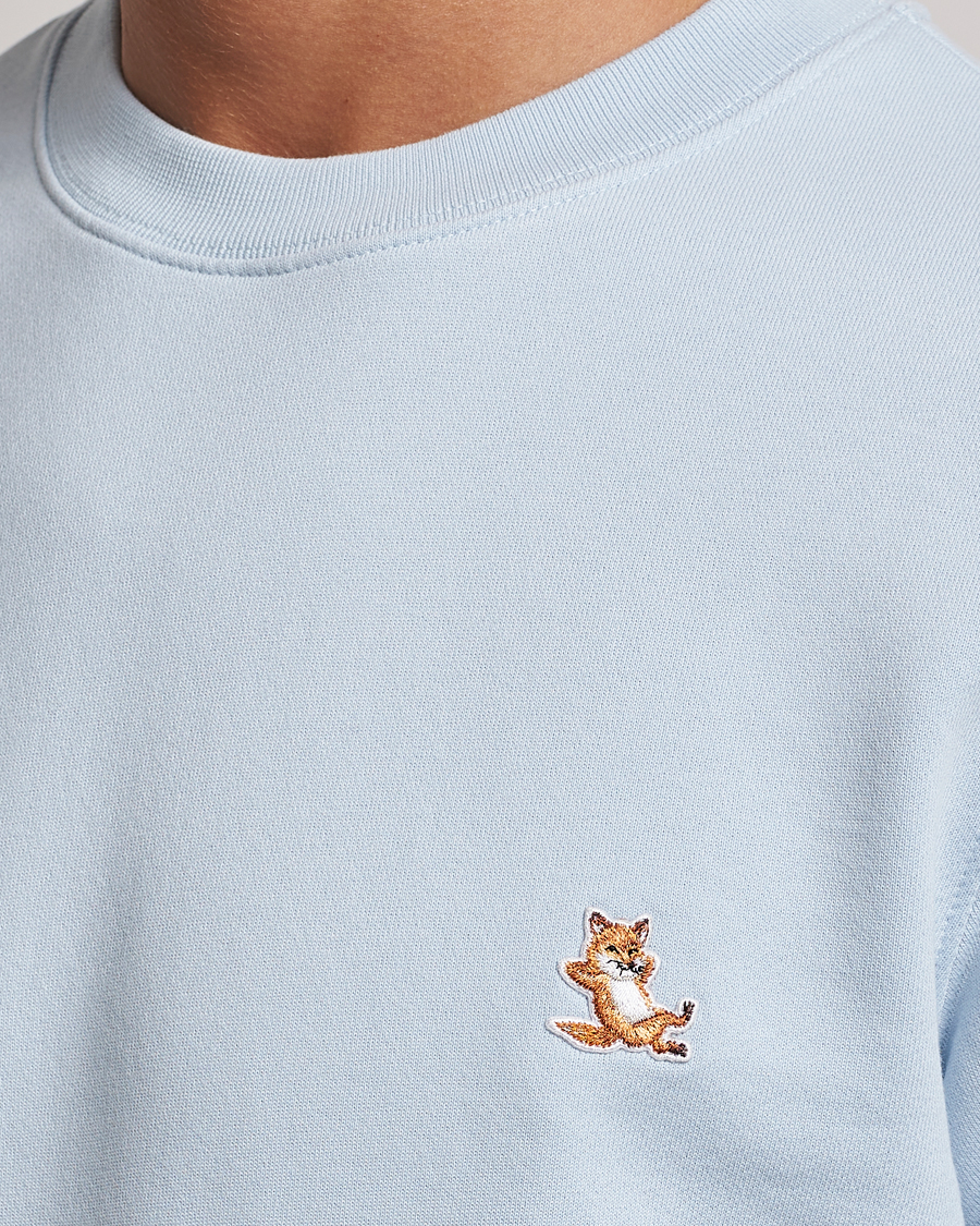 Men | Sweaters & Knitwear | Maison Kitsuné | Chillax Crew Neck Sweatshirt Sky Blue