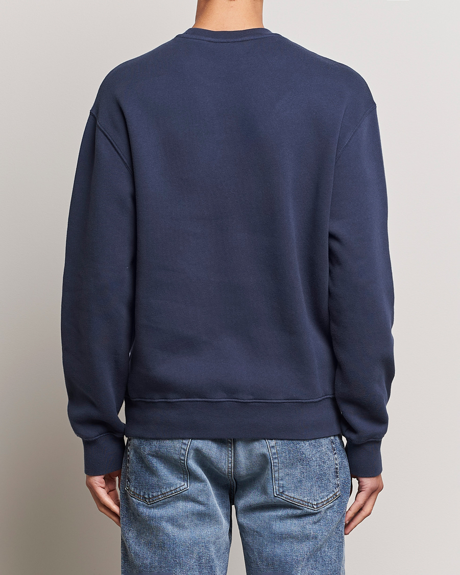 Men | Sweaters & Knitwear | Maison Kitsuné | Tonal Fox Head Sweatshirt Ink Blue