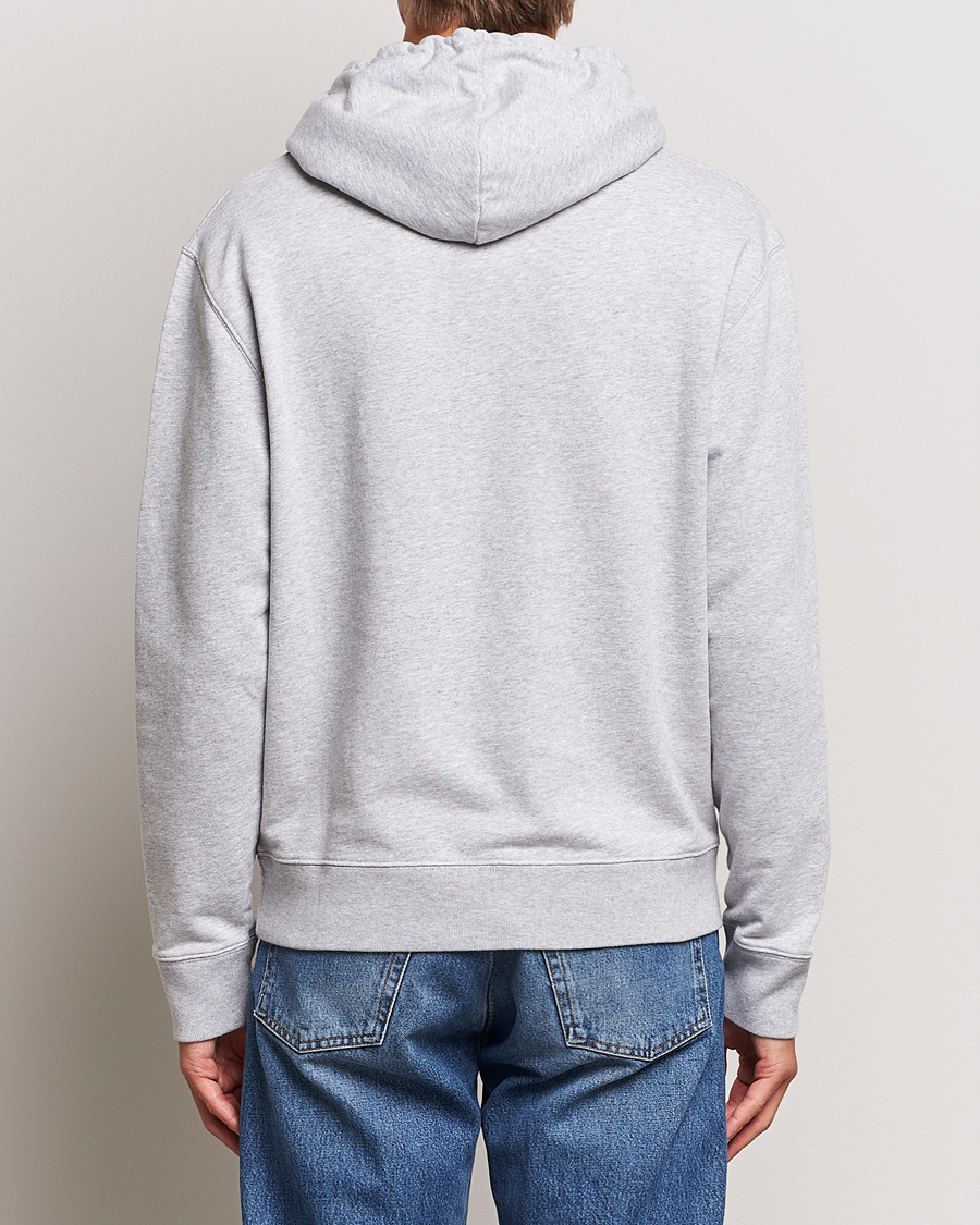 Men | Sweaters & Knitwear | Maison Kitsuné | Dressed Fox Hoodie Light Grey Melange
