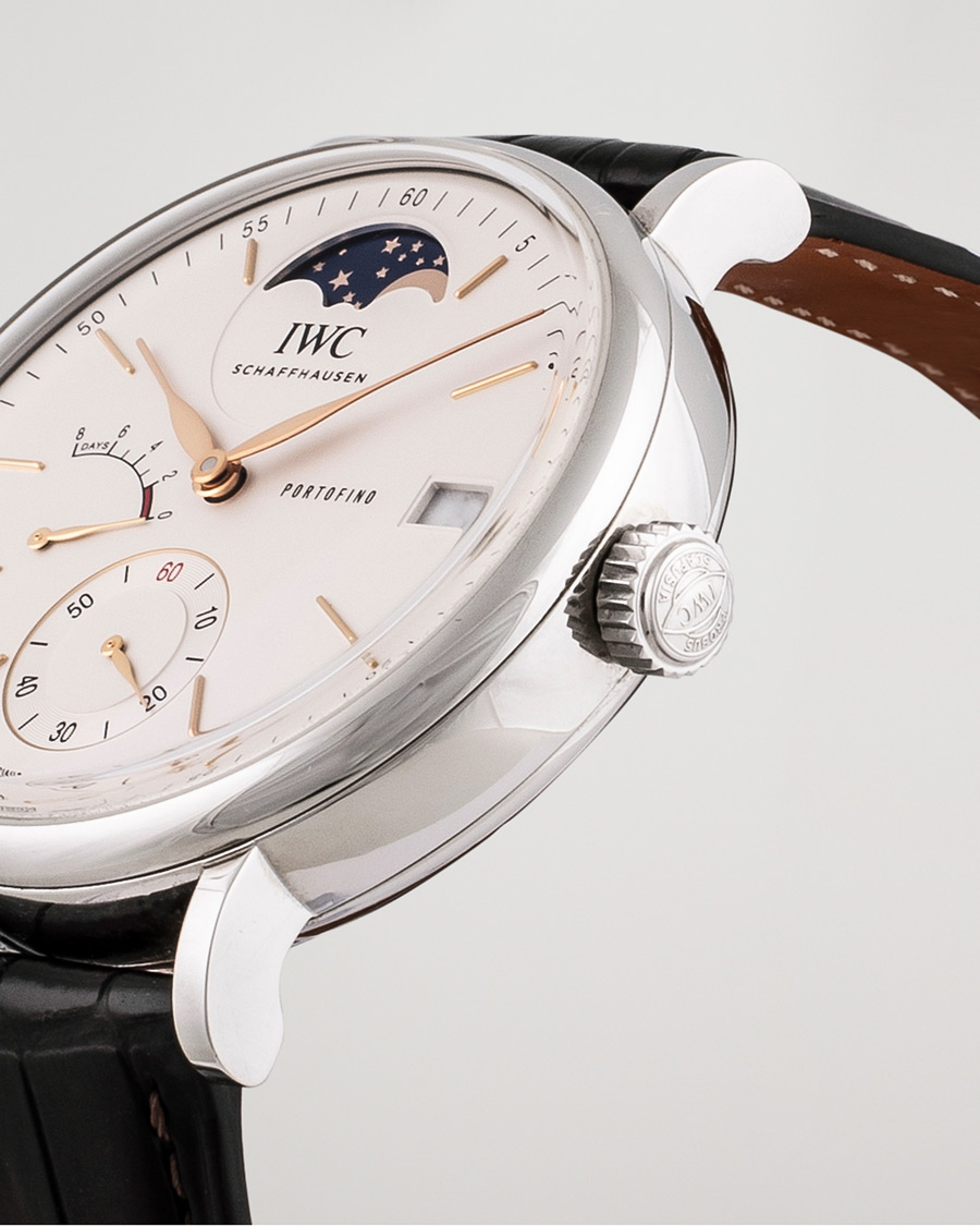 Men | Pre-Owned & Vintage Watches | IWC Pre-Owned | Portofino Moon Phase IW516401 Steel White