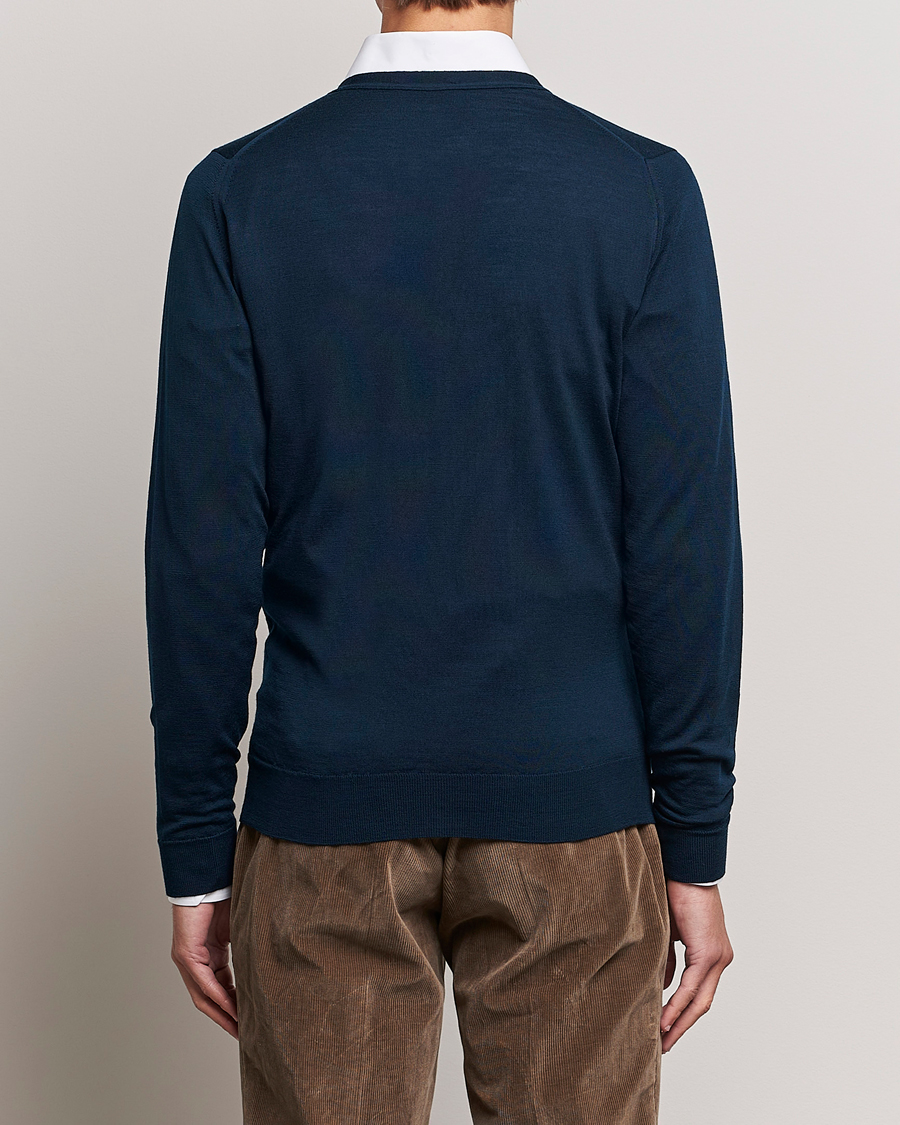 Men | Sweaters & Knitwear | John Smedley | Petworth Extra Fine Merino Cardigan Orion Green