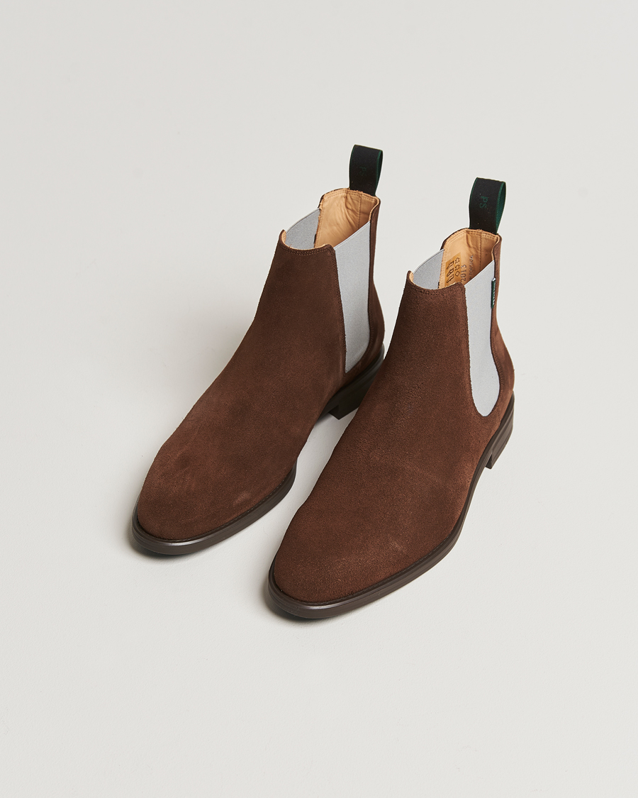 Men | Paul Smith | PS Paul Smith | Cedric Suede Chelsea Boot Chocolate