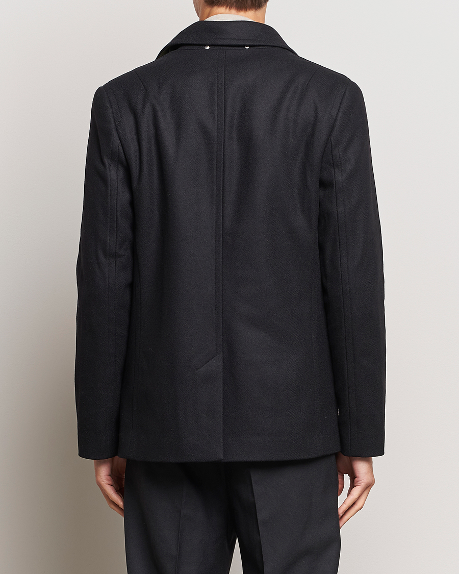 Men | Coats & Jackets | PS Paul Smith | Wool Peacoat Black