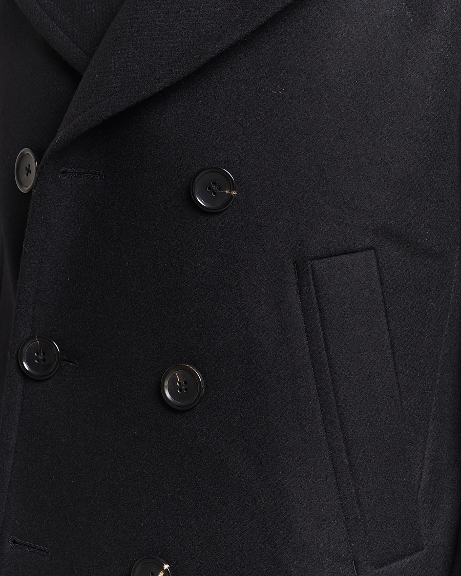 Men | Coats & Jackets | PS Paul Smith | Wool Peacoat Black