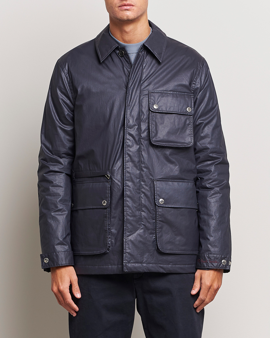 Men | Coats & Jackets | PS Paul Smith | Cotton Hunting Jacket Navy