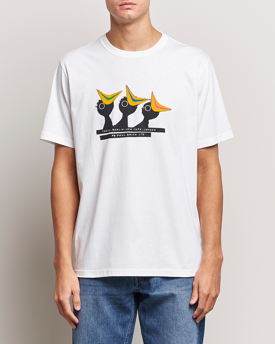 Men |  | PS Paul Smith | Birds Crew Neck T-Shirt White
