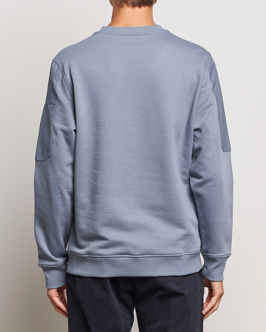 Men | Sweaters & Knitwear | PS Paul Smith | Organic Cotton Sweatshirt Washed Blue