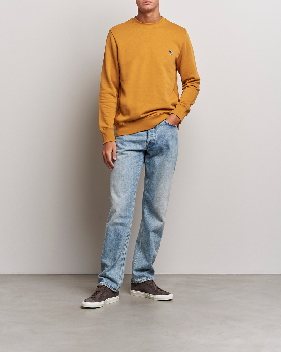 Men | Sweaters & Knitwear | PS Paul Smith | Organic Cotton Zebra Sweatshirt Yellow
