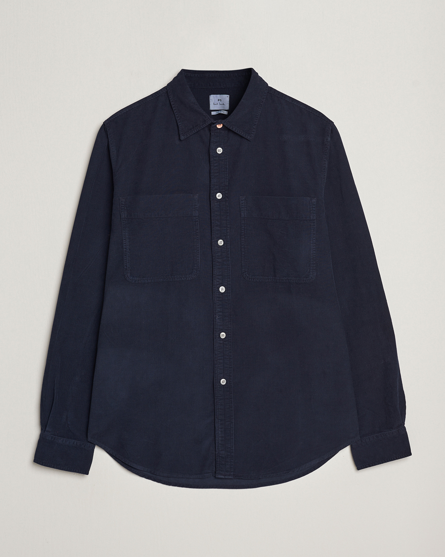 Men | Shirts | PS Paul Smith | Cotton Pocket Casual Shirt Navy