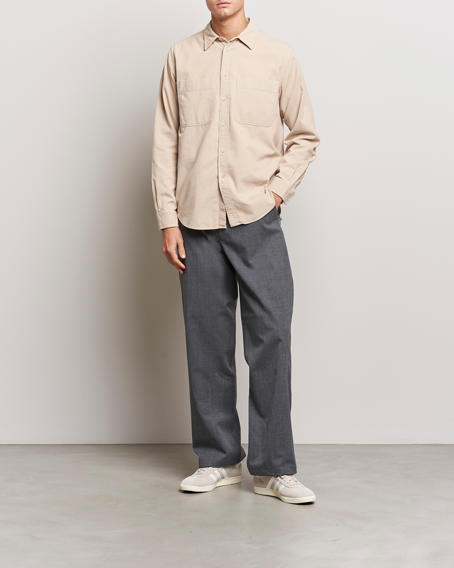 Men | Shirts | PS Paul Smith | Cotton Pocket Casual Shirt Beige