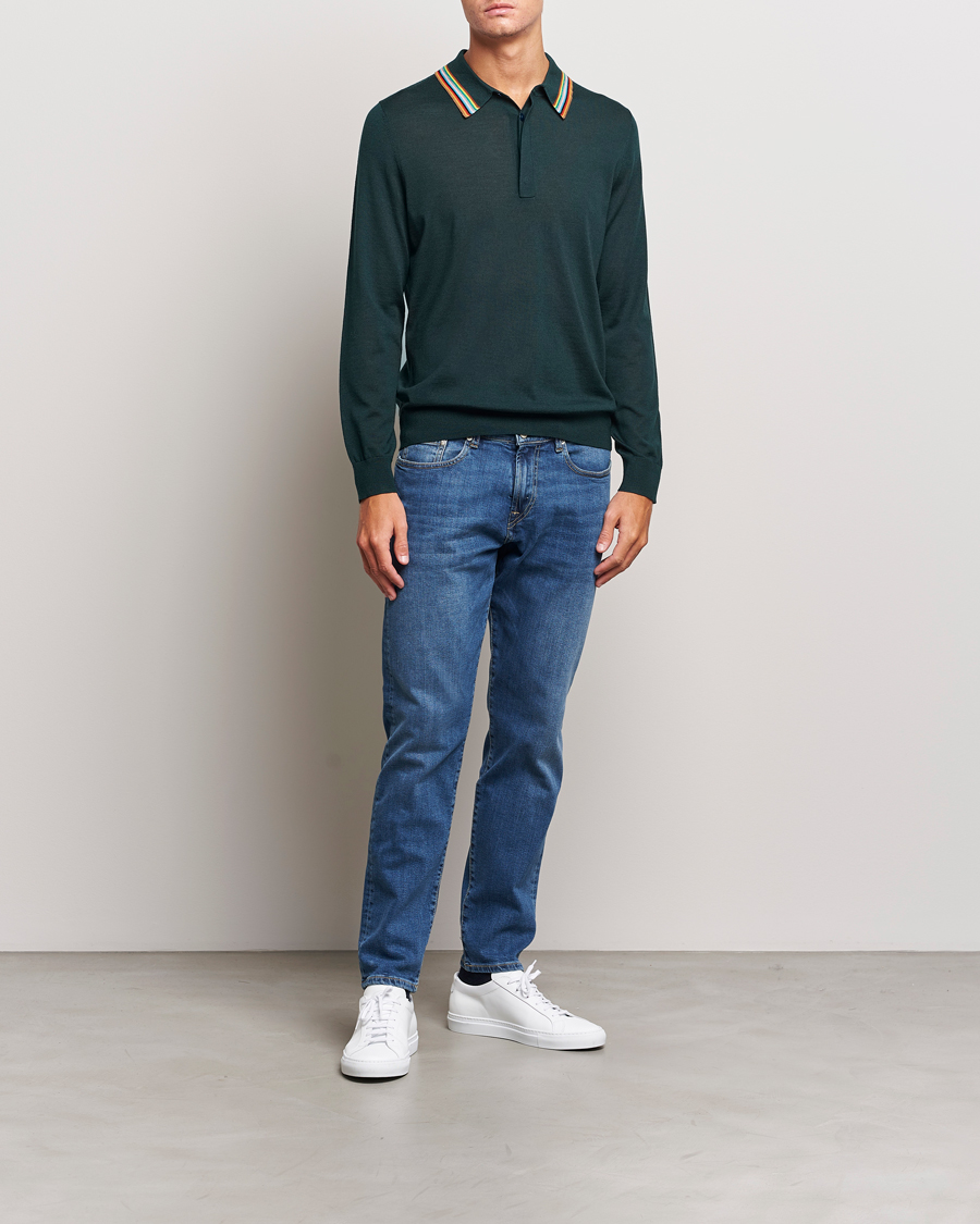 Men | Jeans | PS Paul Smith | Tapered Fit Jeans Mid Blue