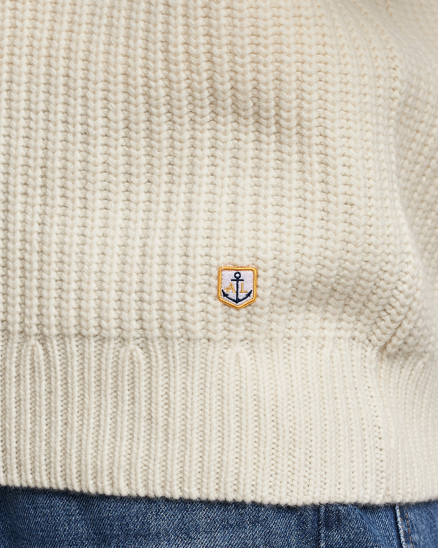Men | Sweaters & Knitwear | Armor-lux | Pull Camionneur Wool Half Zip Nature