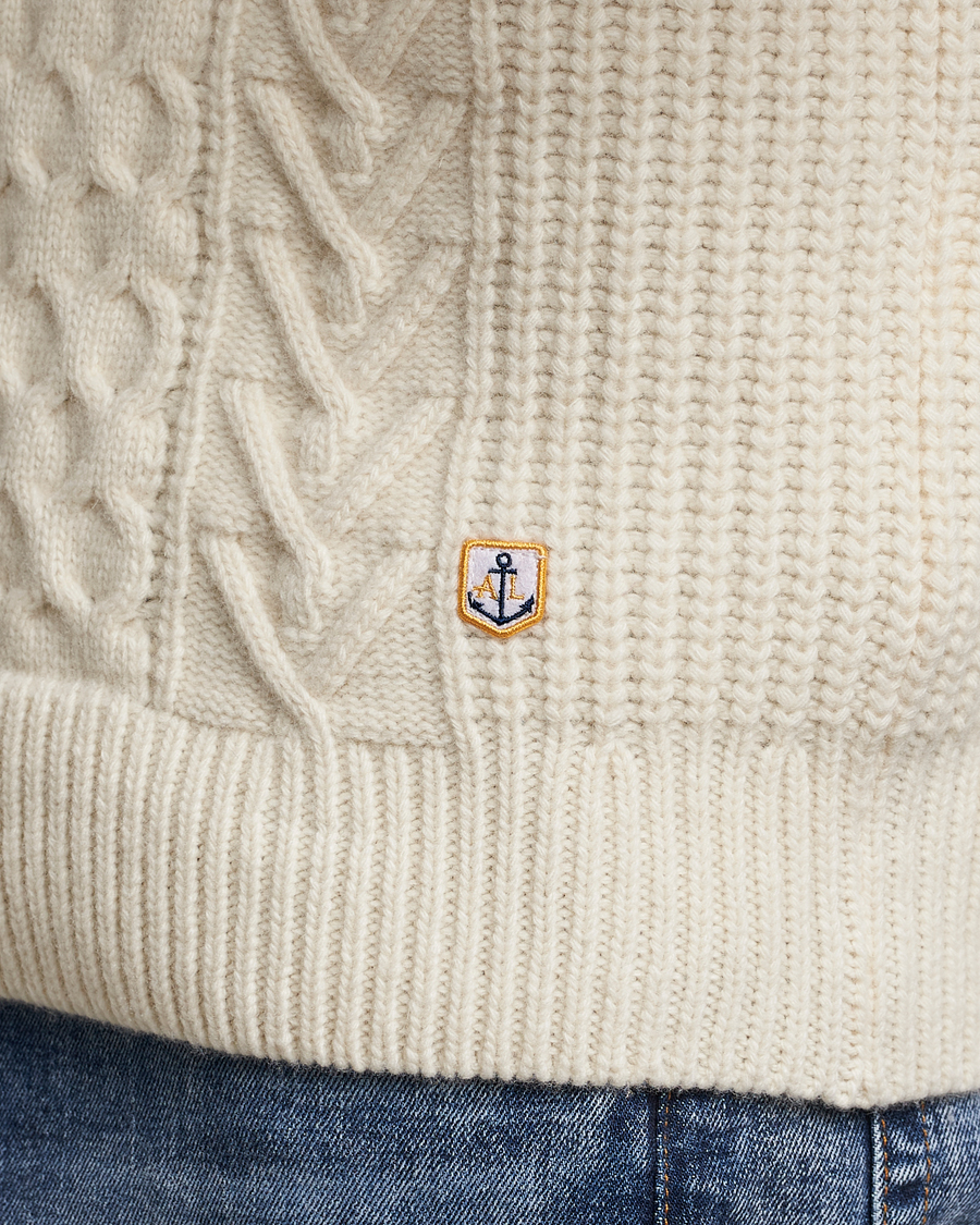 Men | Sweaters & Knitwear | Armor-lux | Pull Col Montant Wool Polo Nature