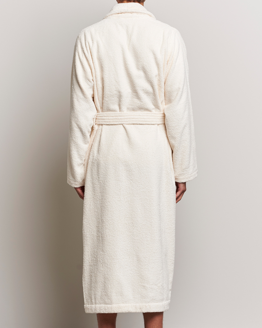 Men | Pyjamas & Robes | Tekla | Organic Terry Bathrobe Ivory