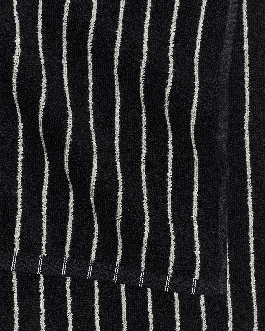 Men | Fabrics | Tekla | Organic Terry Bath Towel Black Stripe