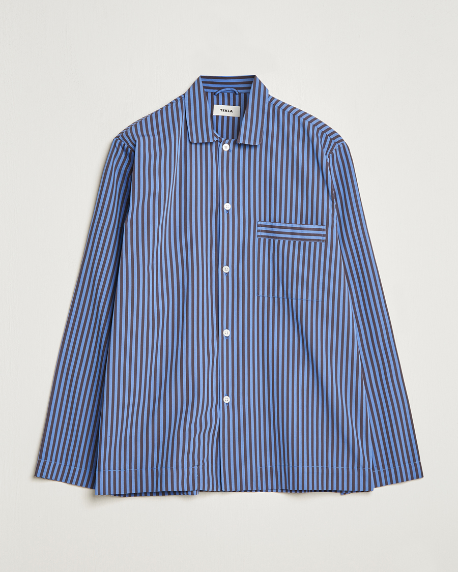 Men | Pyjamas & Robes | Tekla | Poplin Pyjama Shirt Verneuil Stripes