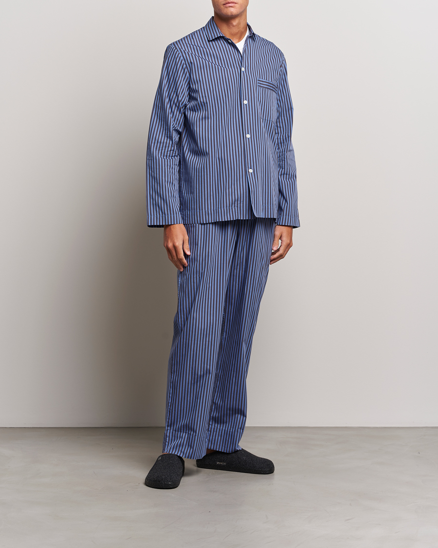 Men | Pyjamas & Robes | Tekla | Poplin Pyjama Shirt Verneuil Stripes