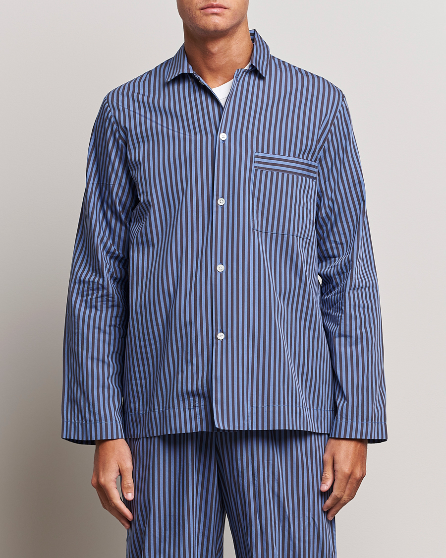 Men | Pyjamas & Robes | Tekla | Poplin Pyjama Shirt Verneuil Stripes