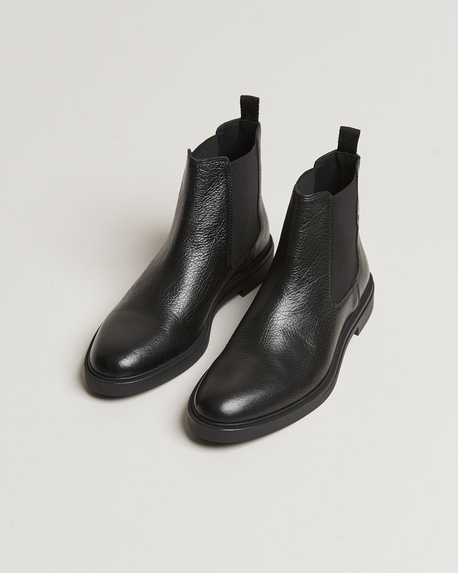 Men | Sale shoes | BOSS BLACK | Calev Grained Leather Chelsea Boot Black