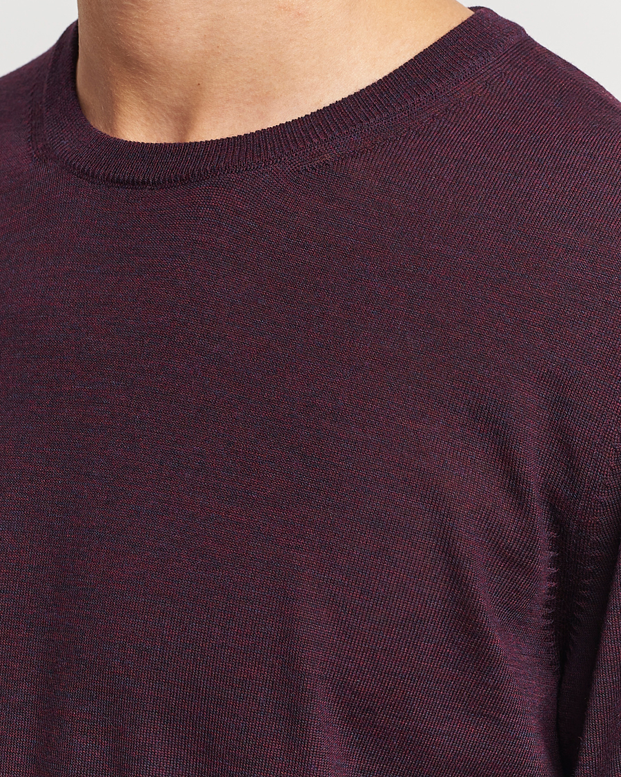 Men | Sweaters & Knitwear | BOSS BLACK | Leno Knitted Sweater Dark Red