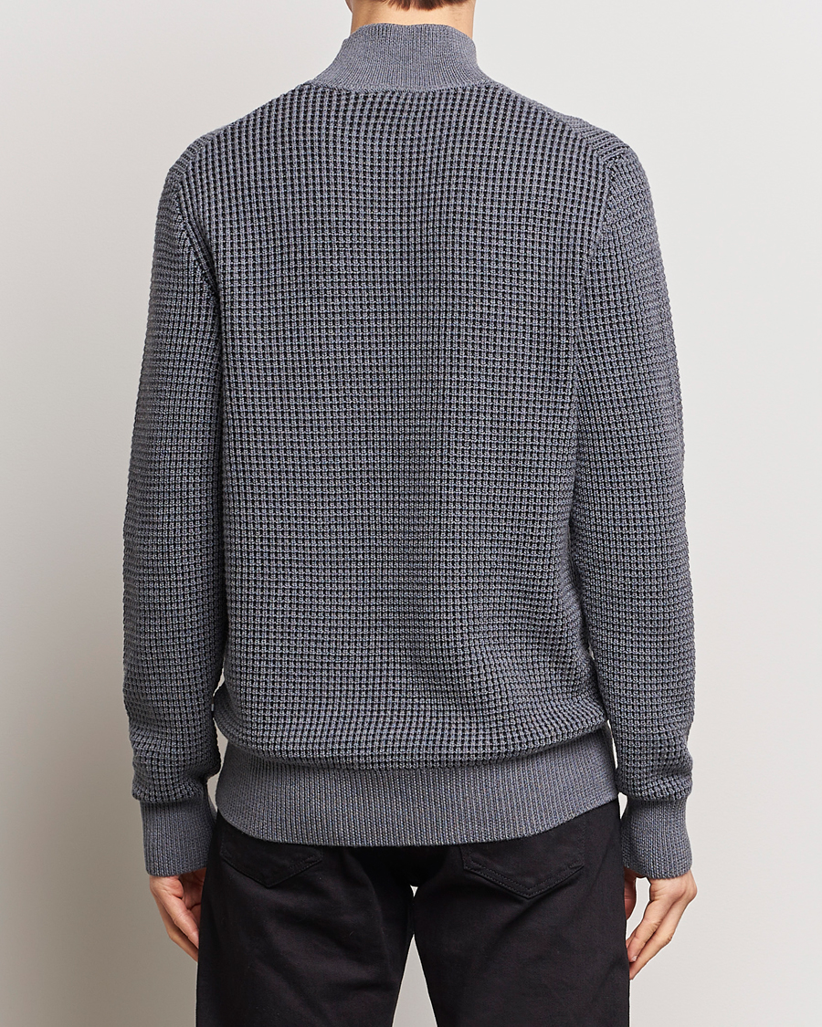 Men | Sweaters & Knitwear | BOSS BLACK | Maurelio Heavy Knitted Polo Medium Grey