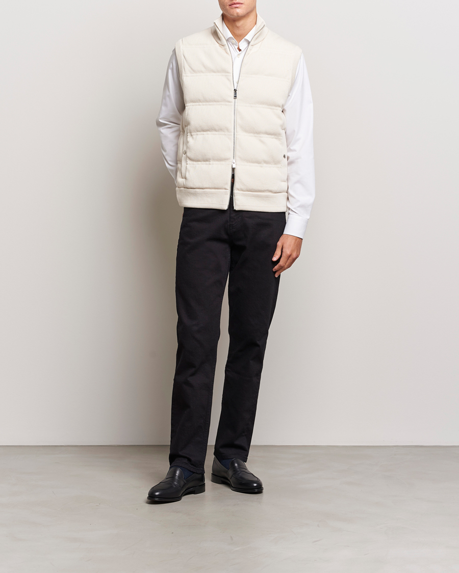 Men | Coats & Jackets | BOSS BLACK | Mandolino Corduroy Vest Open White