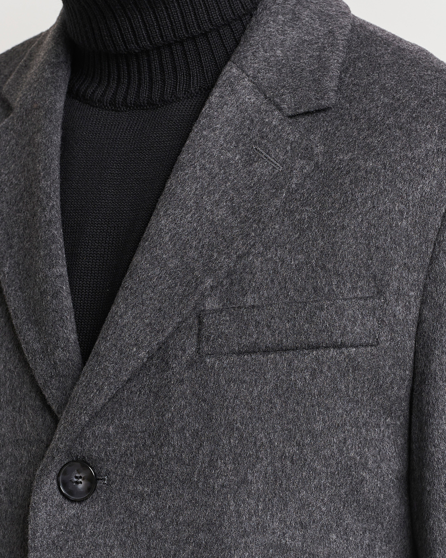 Men | Coats & Jackets | BOSS BLACK | Hyde Wool/Cashmere Coat Medium Grey