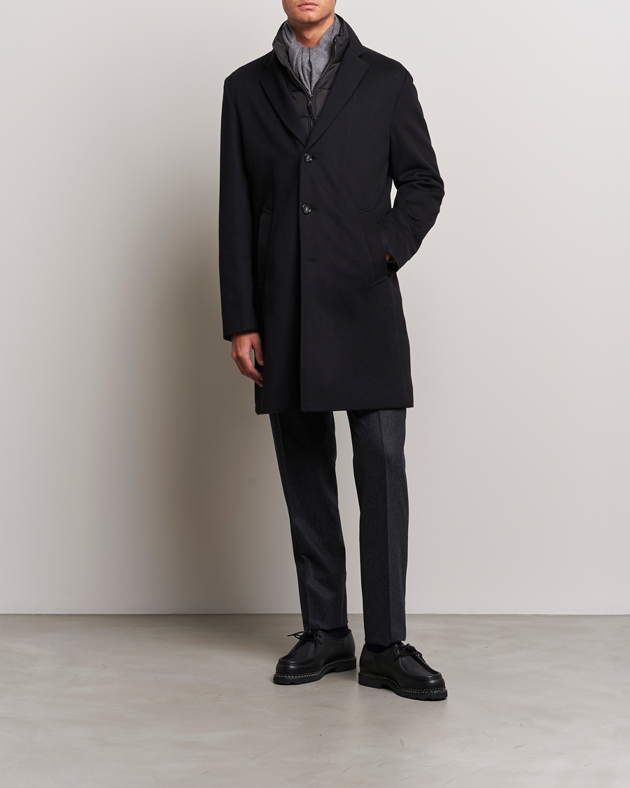 Men | Coats & Jackets | BOSS BLACK | Hyde Wool Bib Coat Black