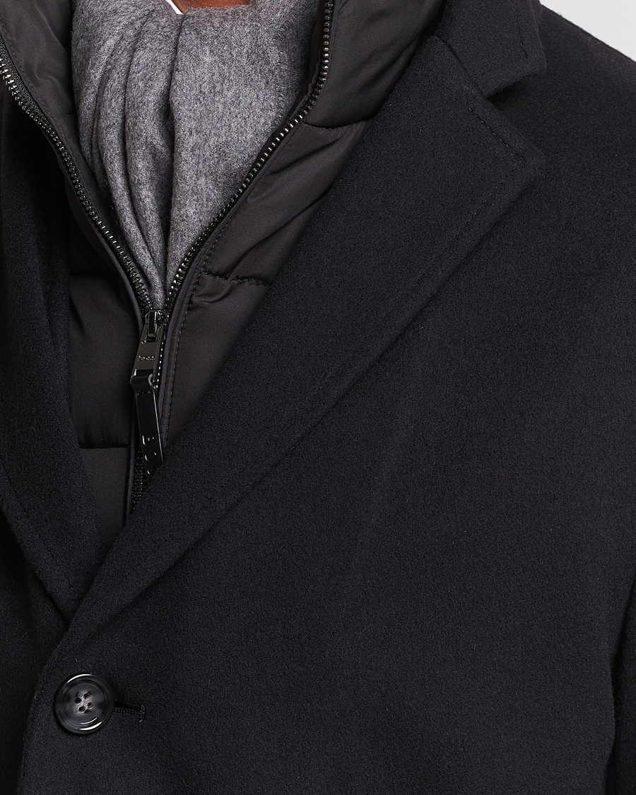 Men | Coats & Jackets | BOSS BLACK | Hyde Wool Bib Coat Black