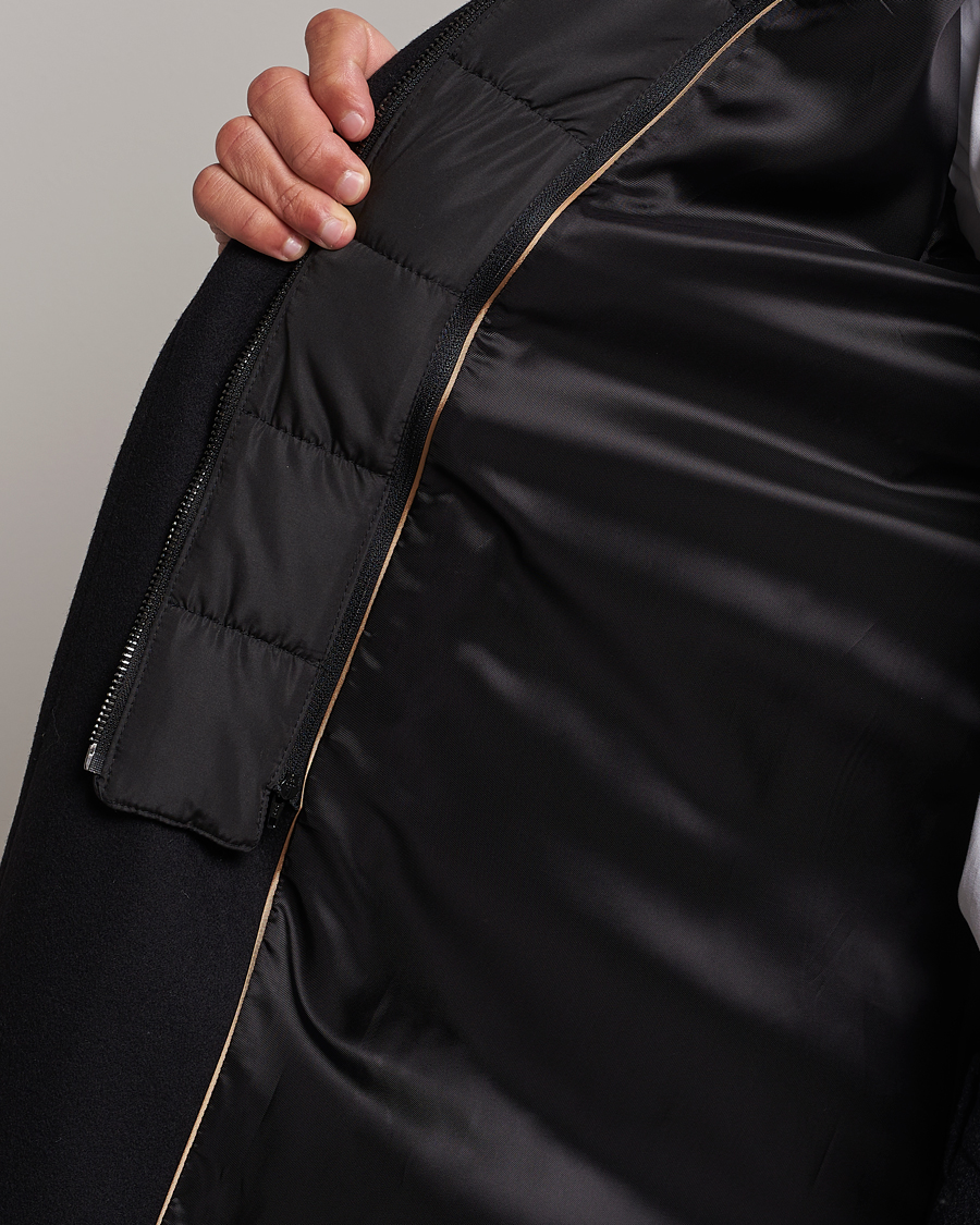 Men | Coats & Jackets | BOSS BLACK | Hyde Wool Bib Coat Black