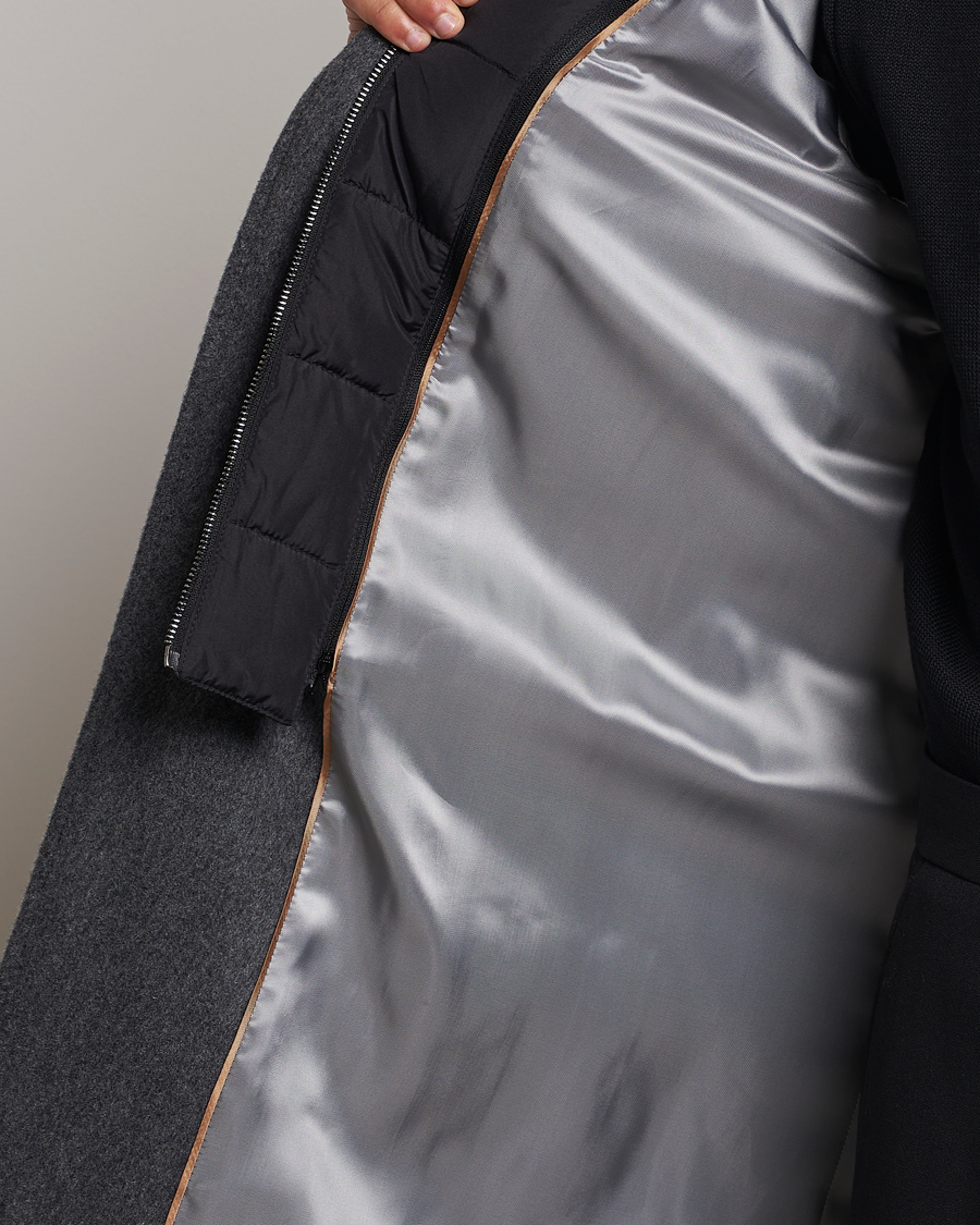 Men | Coats & Jackets | BOSS BLACK | Hyde Wool Bib Coat Medium Grey