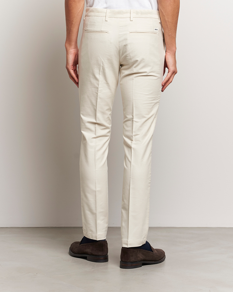Men | Trousers | BOSS BLACK | Kaito1 Structured Chinos Open White