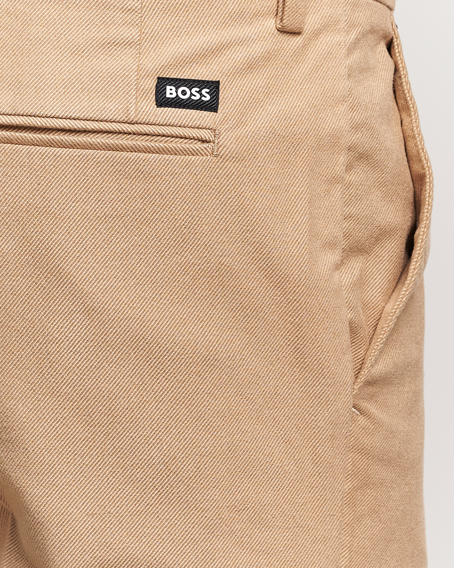 Men | Trousers | BOSS BLACK | Kaito1 Structured Chinos Medium Beige