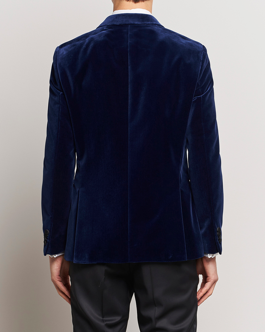 Men | Blazers | BOSS BLACK | Hutson Velvet Tuxedo Blazer Dark Blue