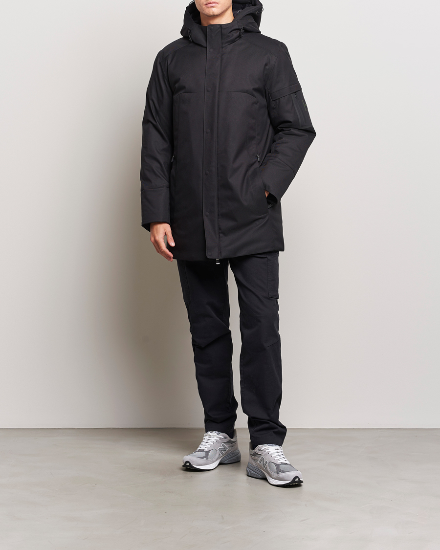 Men | Coats & Jackets | BOSS GREEN | Terry Parka Black