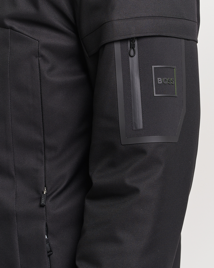 Men | Coats & Jackets | BOSS GREEN | Terry Parka Black